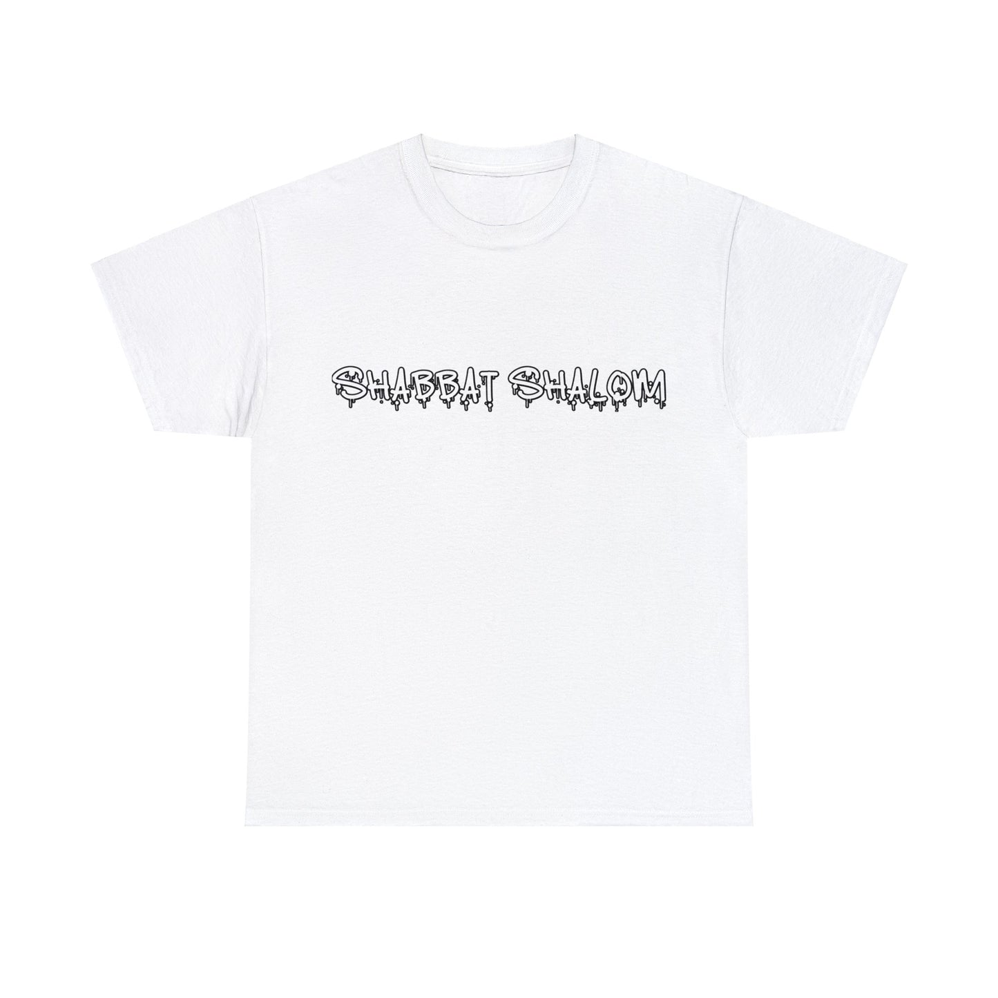 Shabbat Shalom Graffiti Tee - Urban Style Meets Tradition