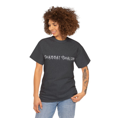 Shabbat Shalom Graffiti Tee - Urban Style Meets Tradition