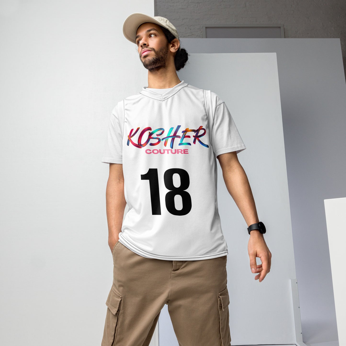 Kosher Couture Recycled Unisex Basketball Jersey